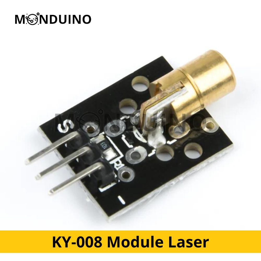 KY-008 Module Laser rouge 5V 650nm 5 mW - DIY mini diode 6mm pour Arduino