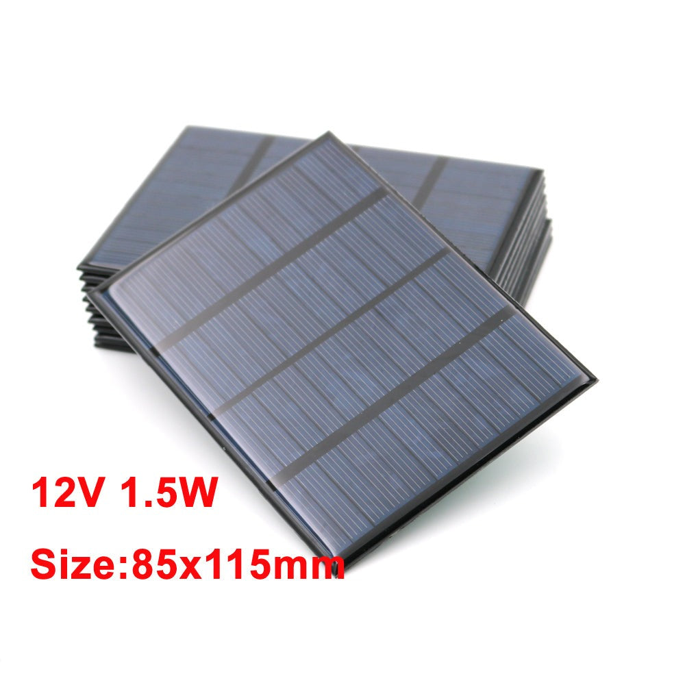 Plaque Solaire 1,5W 2W 3W 4,2W 12V Panneau Solaire DIY Cellule Photovoltaïque
