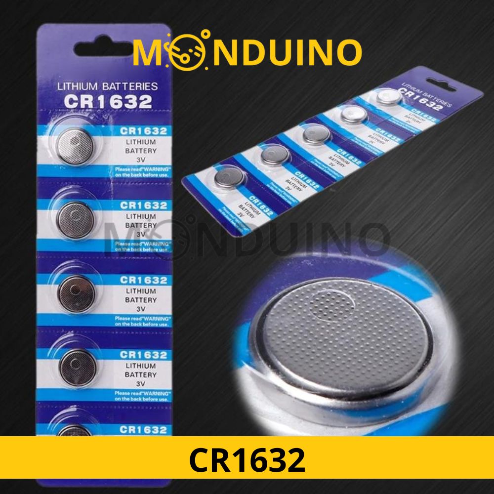 1 PILE BOUTON CR1632 LITHIUM 3V , 4 PILES ACHETES = 5 PILES LIVRES