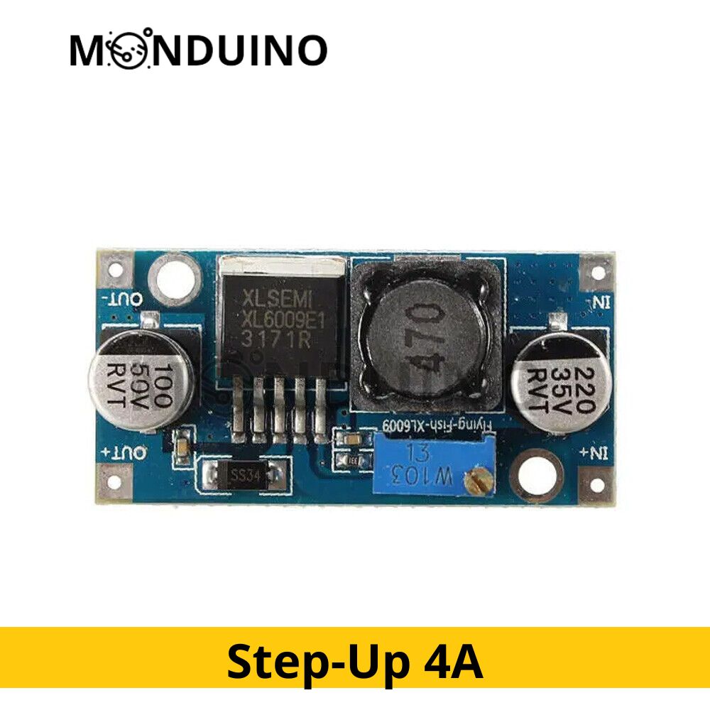 XL6009 Alimentation Step Up DC-DC 4A 3-35V Régulateur de tension 5V 12V 24V