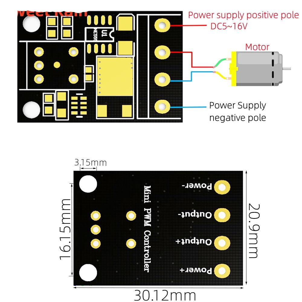 Régulateur Variateur de vitesse tension pwm Contrôleur de vitesse de moteur LED