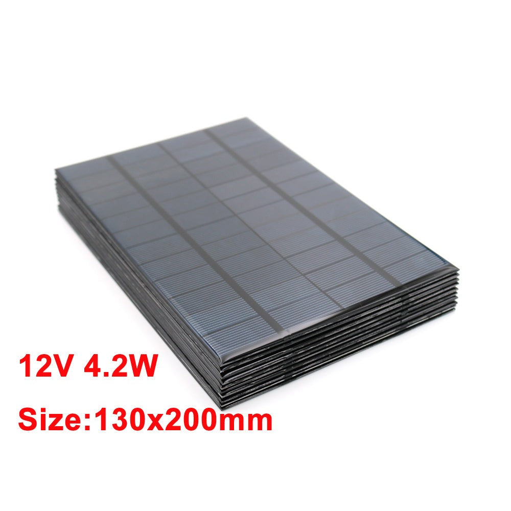 Plaque Solaire 1,5W 2W 3W 4,2W 12V Panneau Solaire DIY Cellule Photovoltaïque