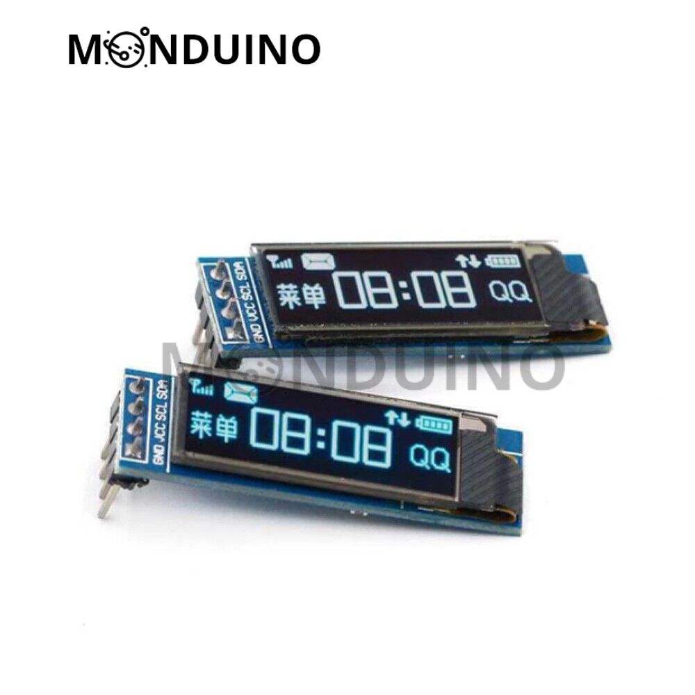 Écran OLED 0.91" 128x32 Module LCD I2C SSD1306 affichage blanc /bleu