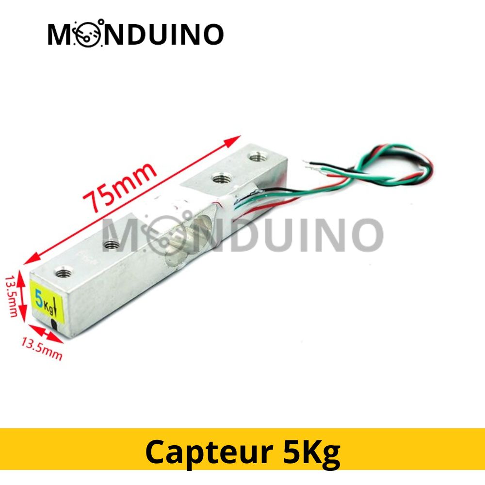HX711 Module capteur poids pression 24-bit et sonde 1 5 10 20 kg