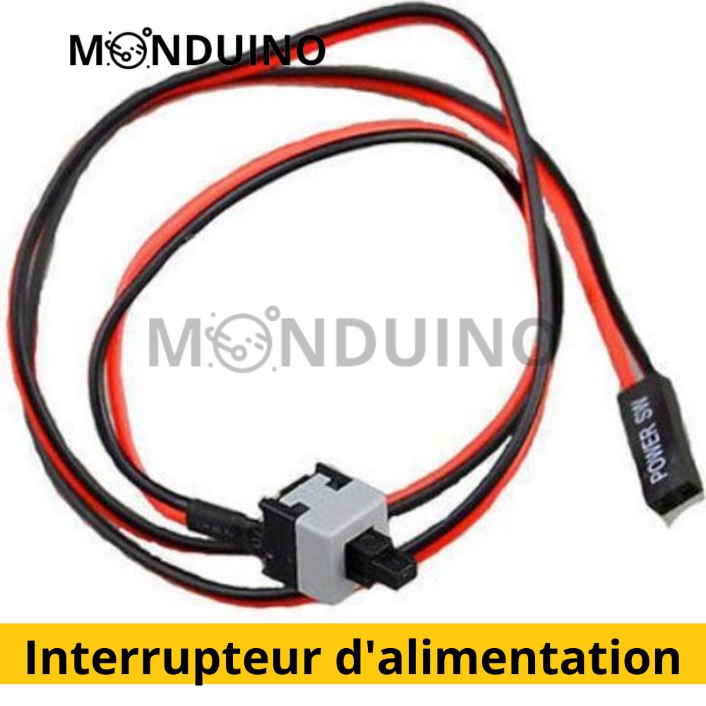 Bouton de commutation d'alimentation, d'E/S et de réinitialisation pour carte mère de PC - Remplacez un interrupteur d'alimentation/câble défectueux sur un ordinateur de bureau ou un PC.