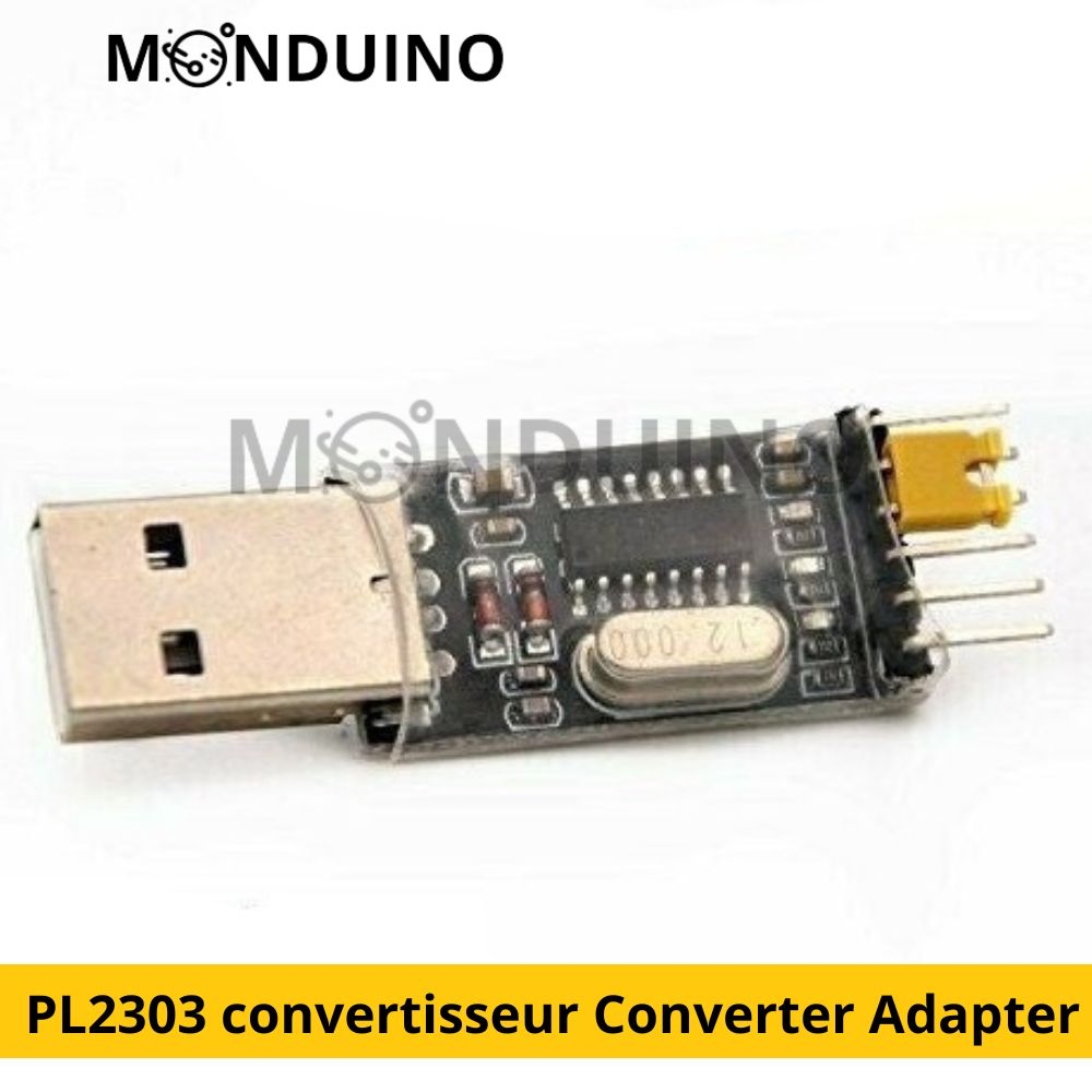 Convertisseur USB vers TTL UART CH340 / PL2303 – Adaptateur Série HW597–
