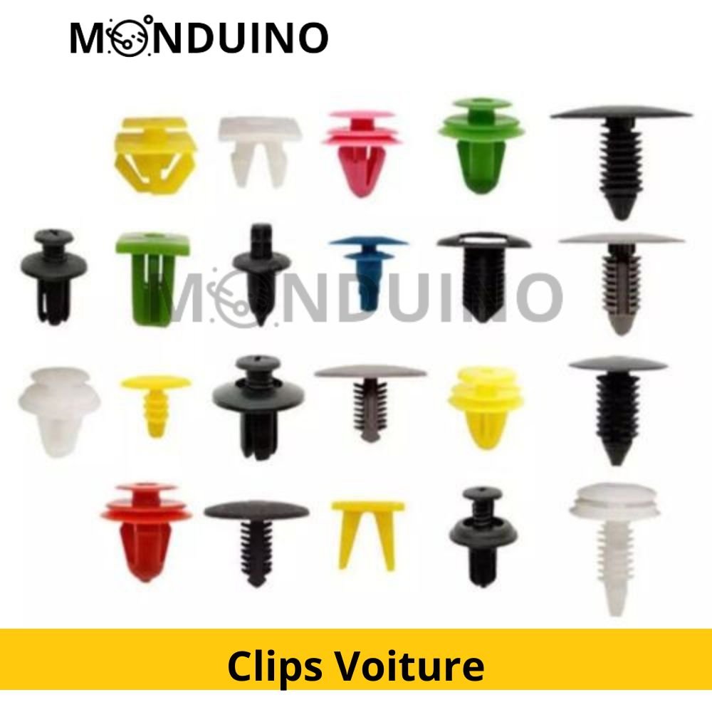 x100 Clips Voiture Universel Mixte Panneau Garniture Intérieur Extérieur Agrafe