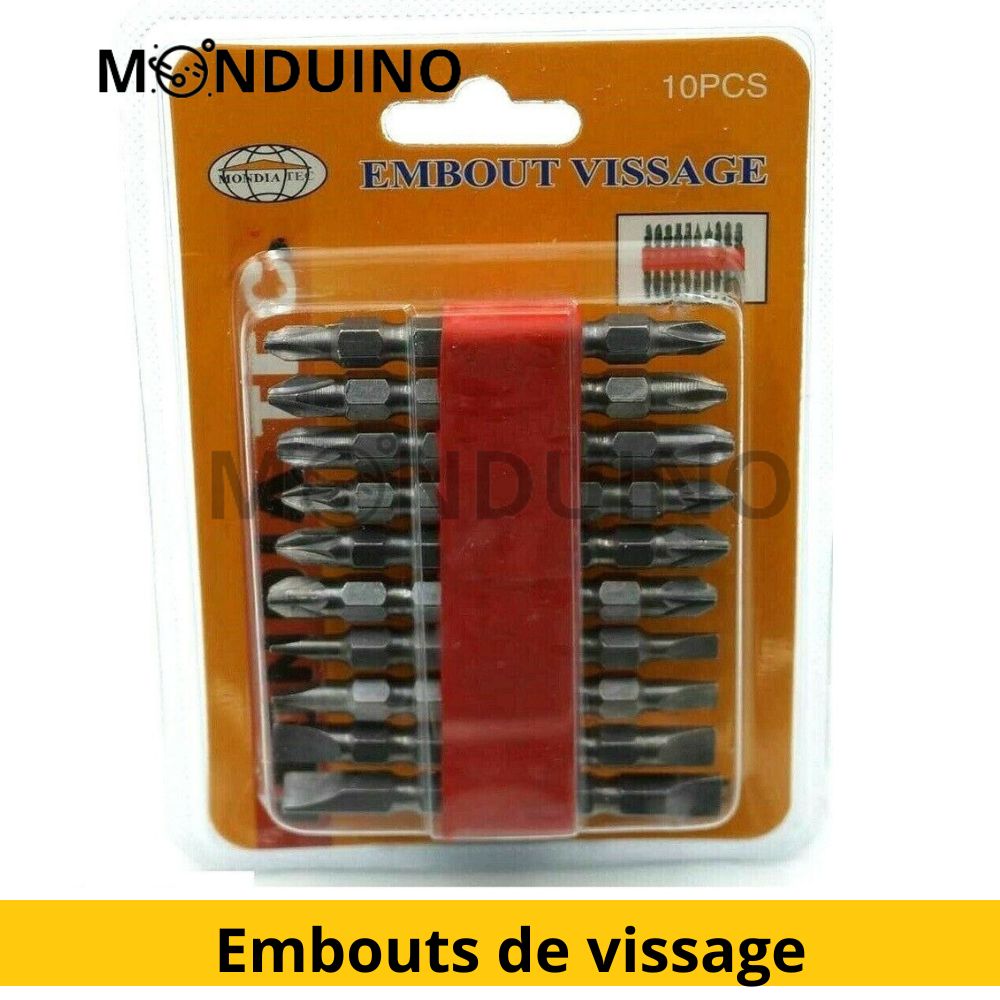 Embouts de vissage 10 PCS - Embouts de vissage haute qualité Embouts Embouts