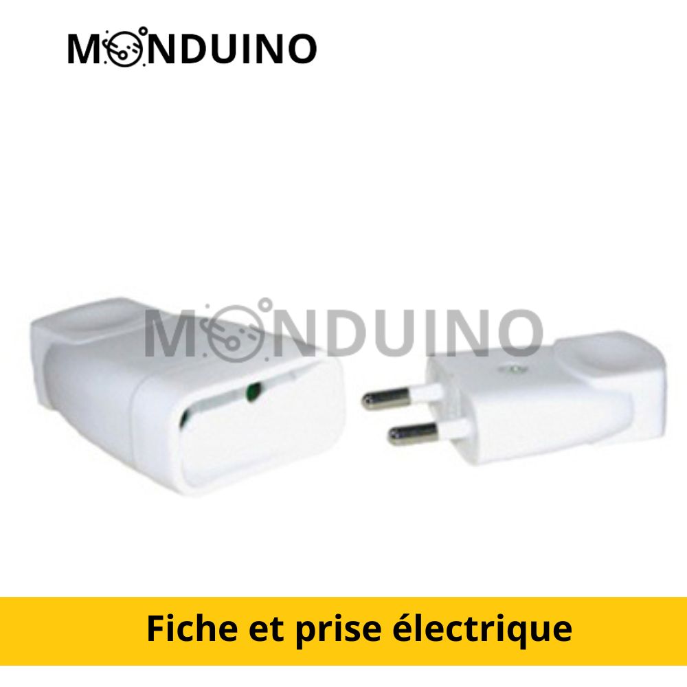 Plug and socket MALE / FEMALE electrical sector 6A