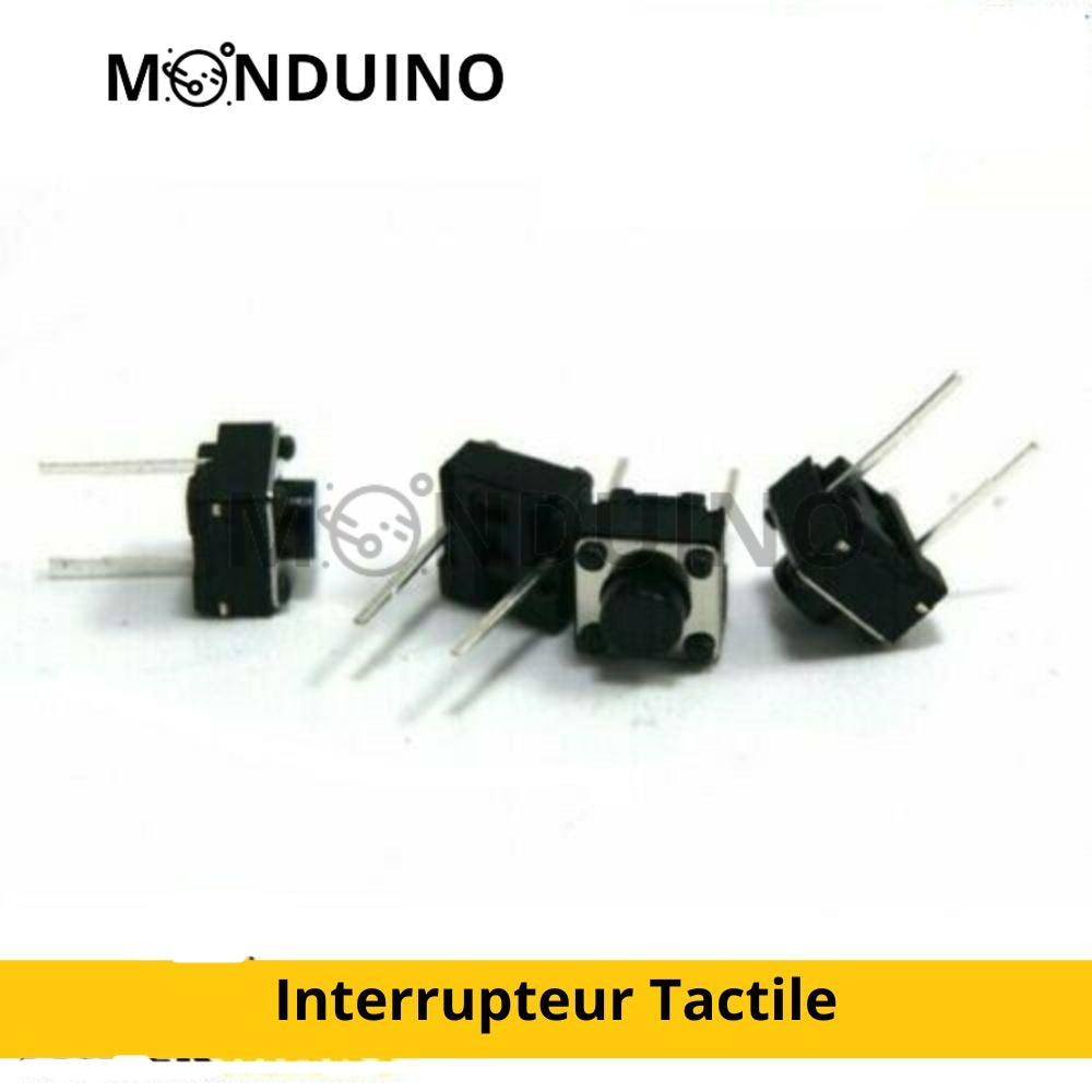 6mm x 6mm x 5mm 2 Pin SMD Tactile & Taster Switch