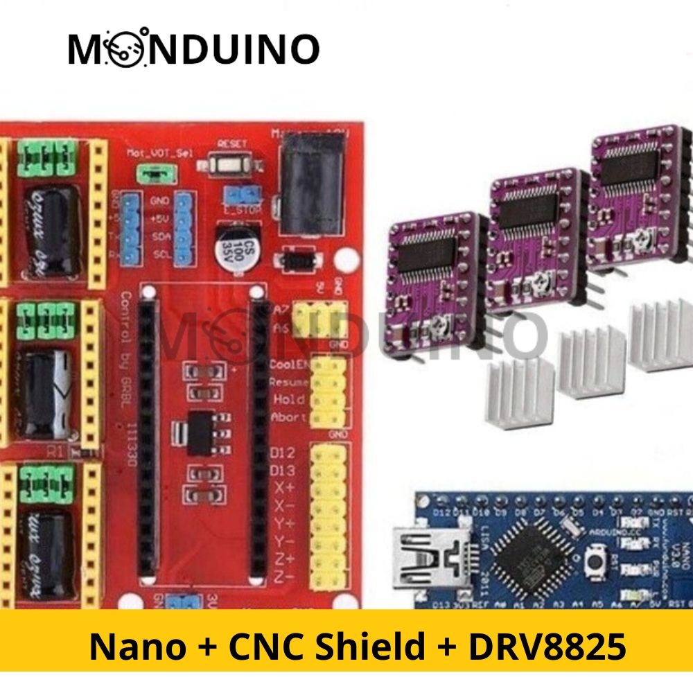 Arduino Nano Kit & CNC Shield V4.0 & DRV8825 Driver