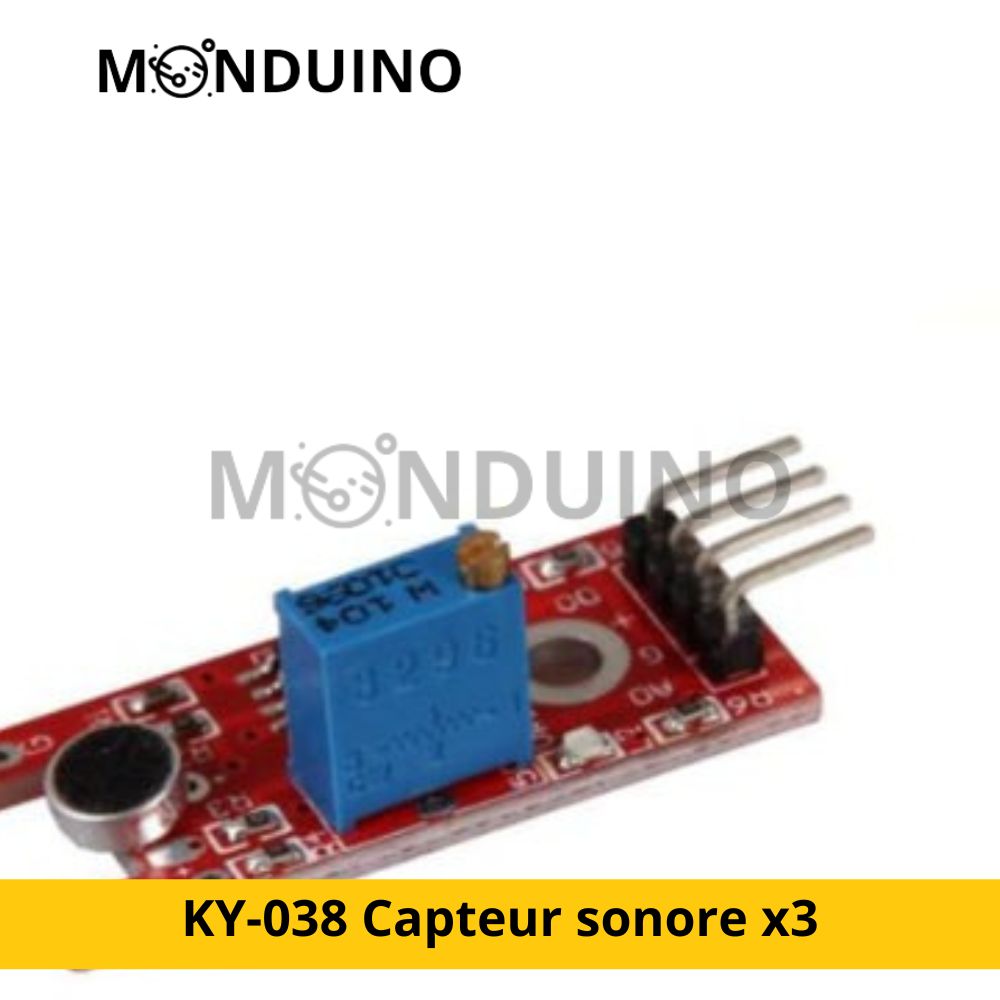 KY-038 Sound Sensor x3