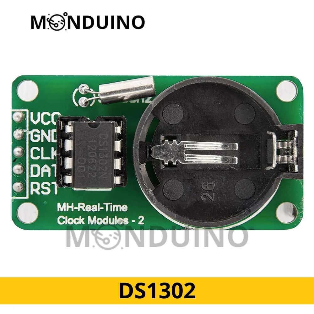 RTC DS1302 Serial Real Time Clock & Echtzeit-Uhr-Modul