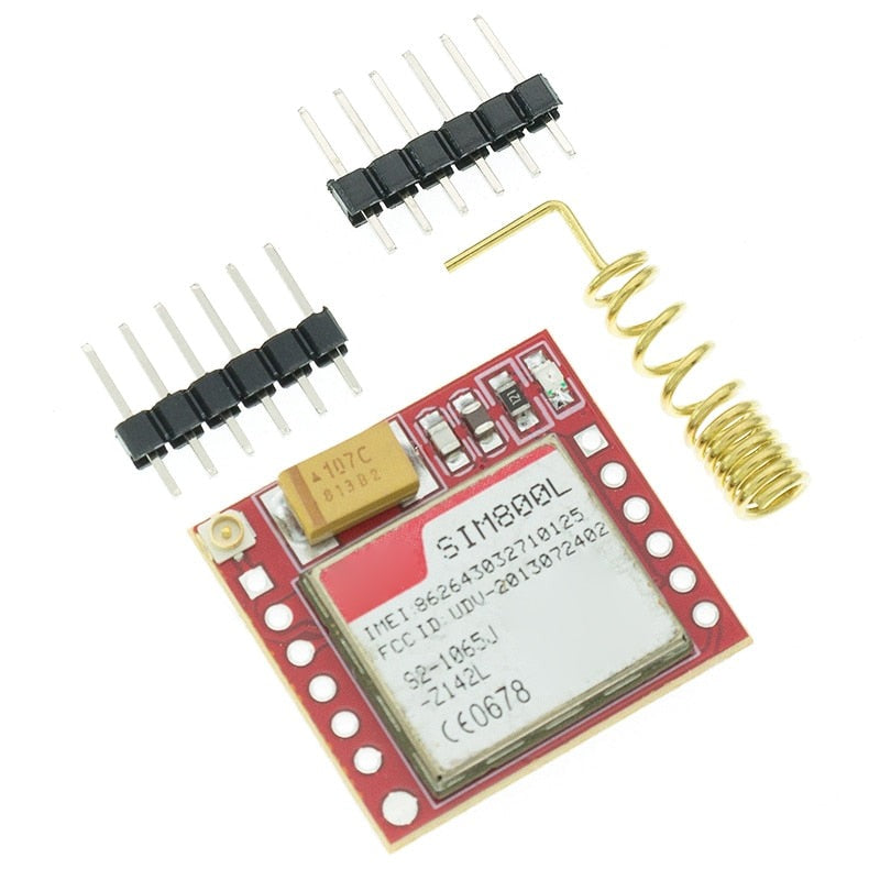 Module SIM800L GPRS GSM le plus compact avec carte MicroSIM, carte de base quadri-bande et port série TTL