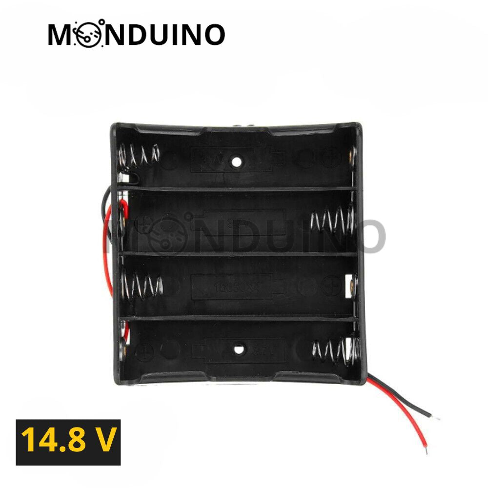 Coupleur Batterie 18650 support boitier 1 2 3 4 piles Li-ion 3.7 7.4 11.1 14.8V