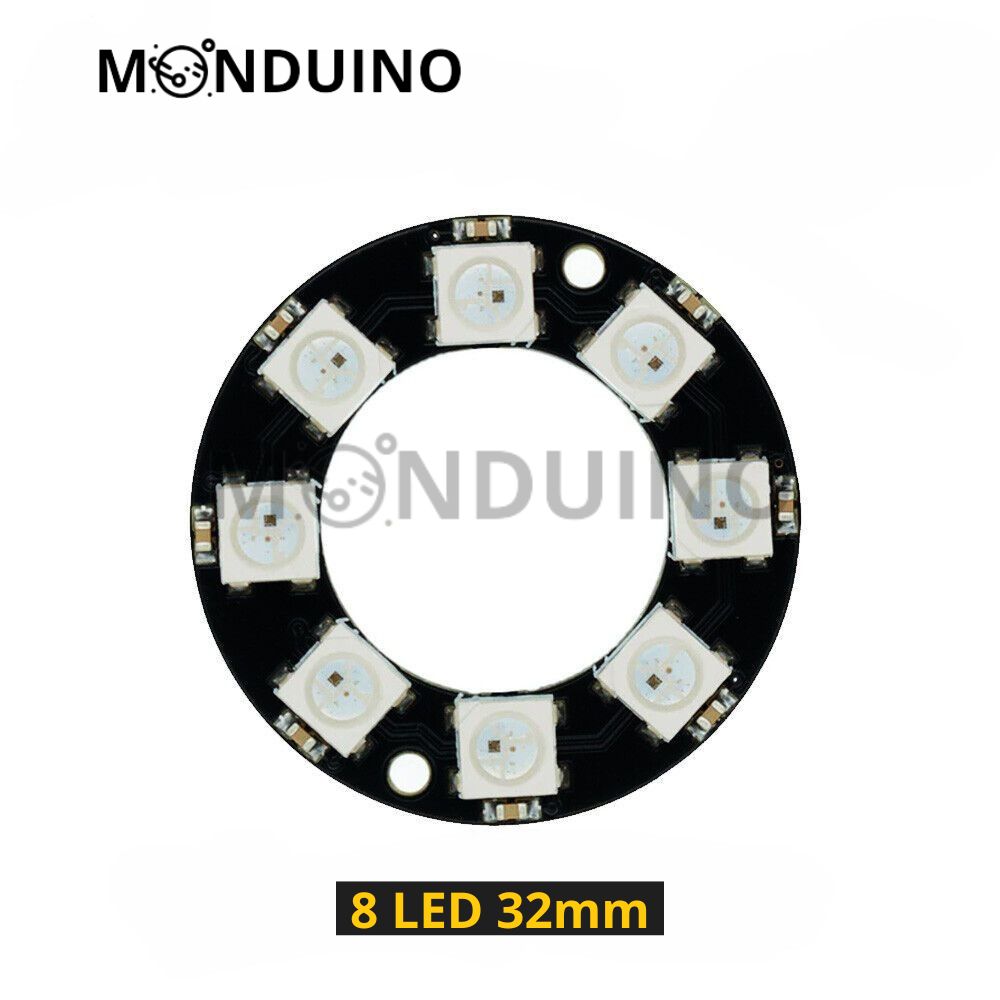 Anneau WS2812B LED RGB 1, 7, 8, 12, 16, 24 bit Ring module 5V adressable