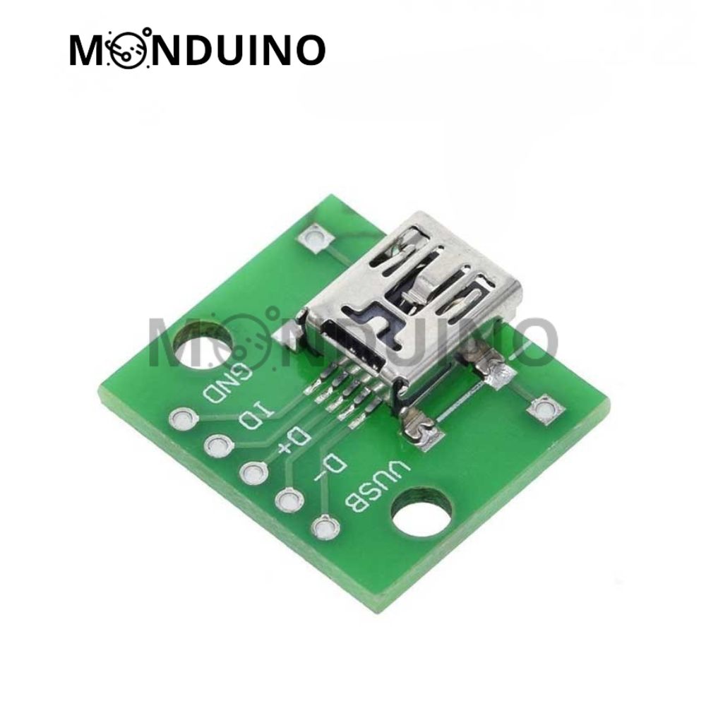 Connecteur USB to DIP pin PCB - Adaptateur Mâle / Femelle / Micro convertisseur