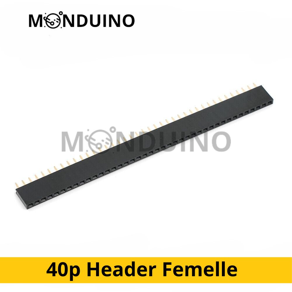 Barrettes Header Femelle 2.54mm connecteur à souder 40 pins Dupont PCB - 1-10pcs