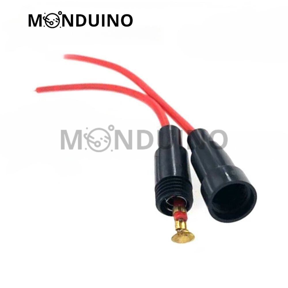 Porte-fusible en ligne 5x20 mm à souder 230V 10A - Monduino A-40