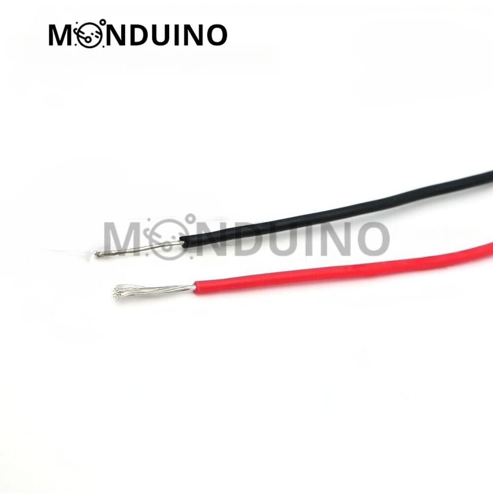 Fil électrique silicone souple 24 AWG 0,2 mm² cuivre multibrin - 1 à 100 m - Monduino B-22
