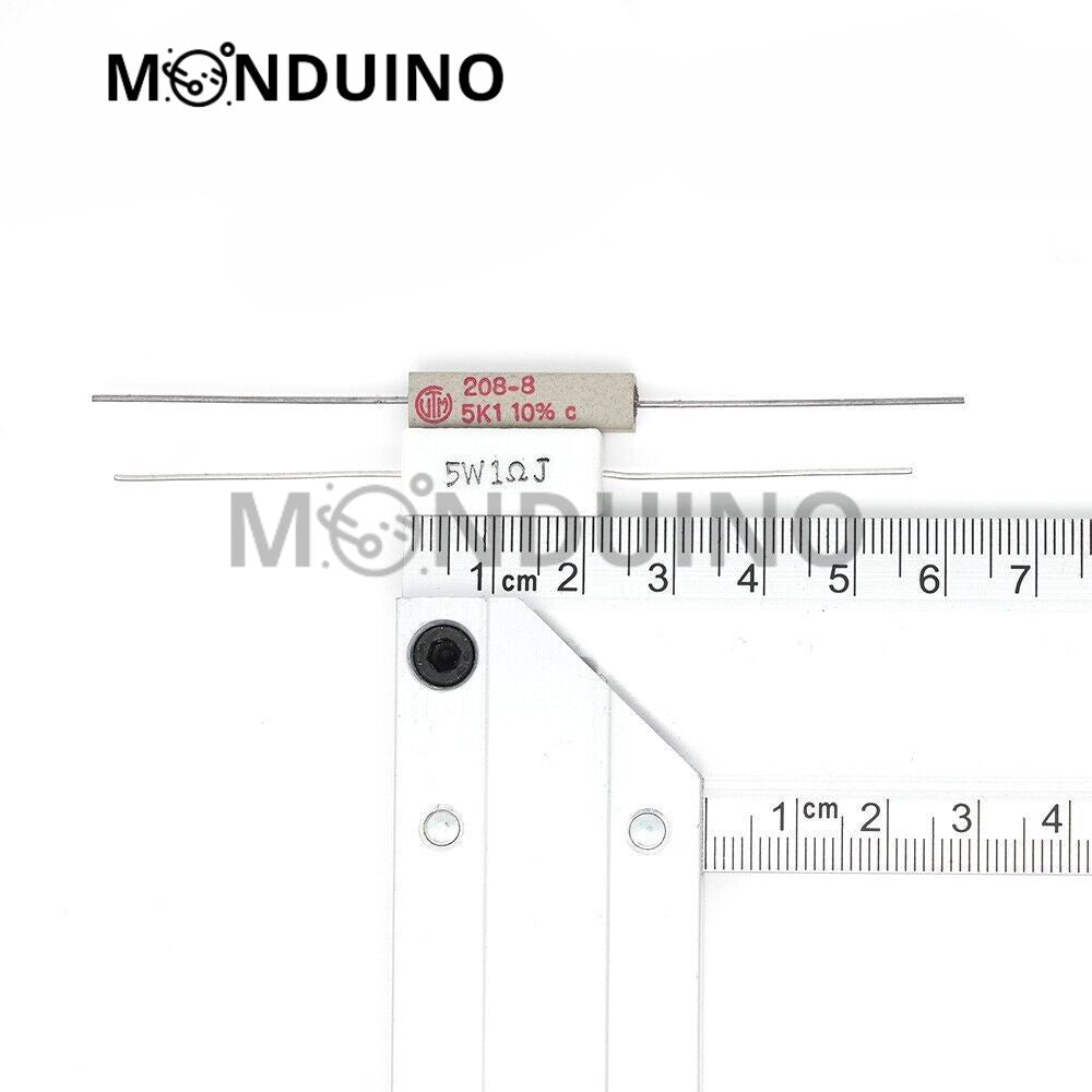 Résistance de puissance ciment céramique 5W 0,22Ω à 10KΩ - Monduino B-57
