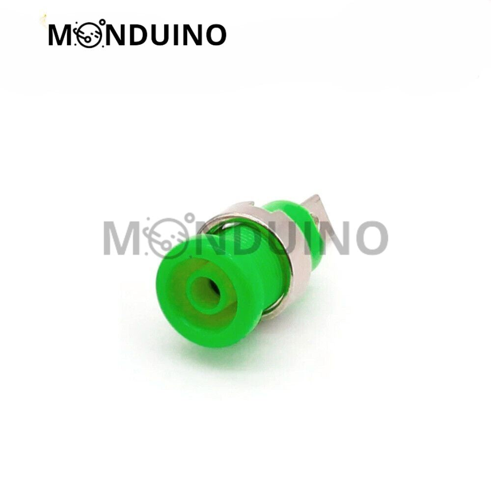 Fiche banane femelle châssis 4 mm 5 couleurs - Monduino A-114