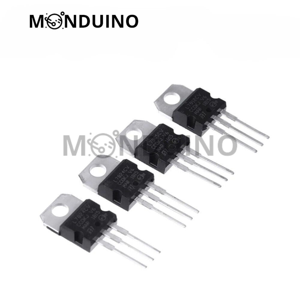 Régulateur de tension TO-220 LM317T / L7805 / L7812 - Monduino A-111