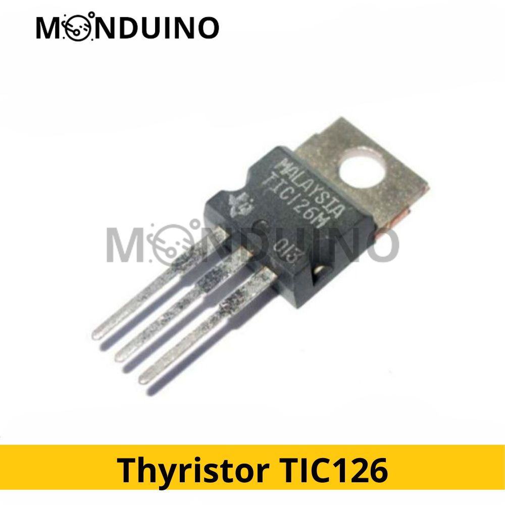 Thyristor TIC126D TIC126M TIC126N - 400V 600V 800V 12A - TO-220 - Monduino A-21