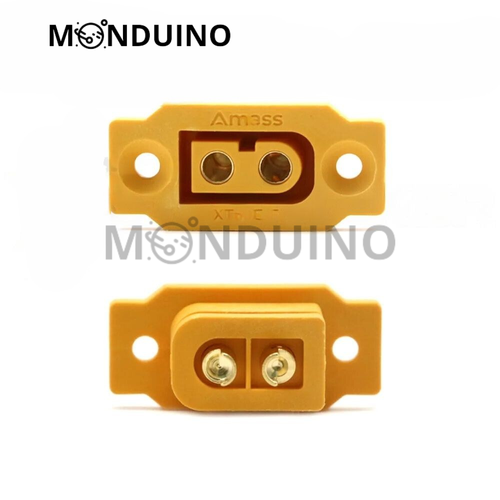 XT60E-F Embase châssis à visser - Fiche femelle panel batterie RC LiPo XT60