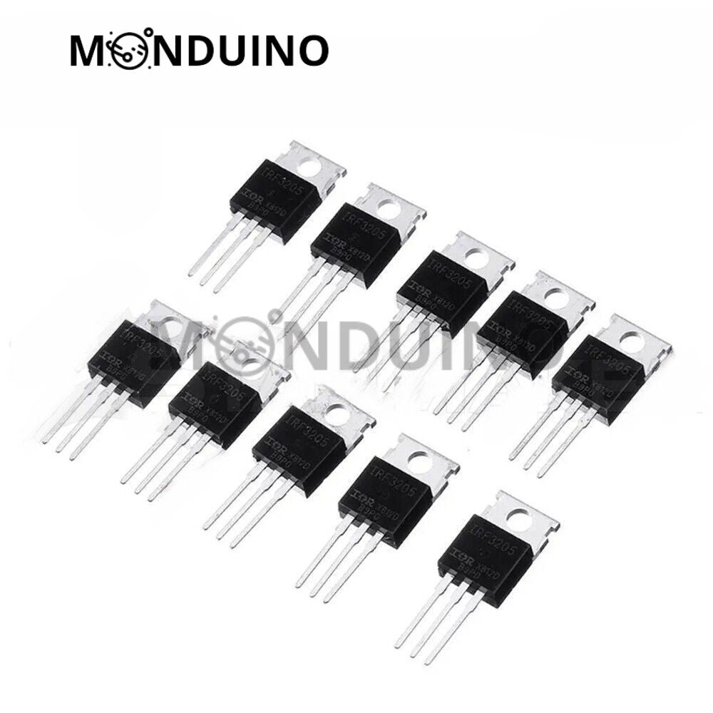 IRF3205 Transistor MOSFET-N 55V 110A TO-220 (NEW IRFZ44N) - 1 à 50 pcs - Monduino B-05