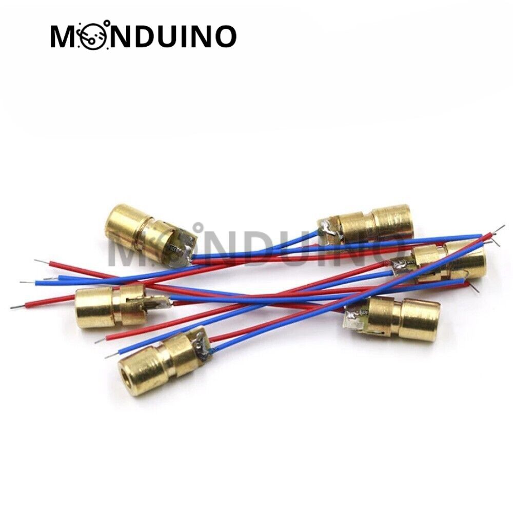 Module LASER rouge 5V 650 nm 5 mW 6 mm - Monduino B-19