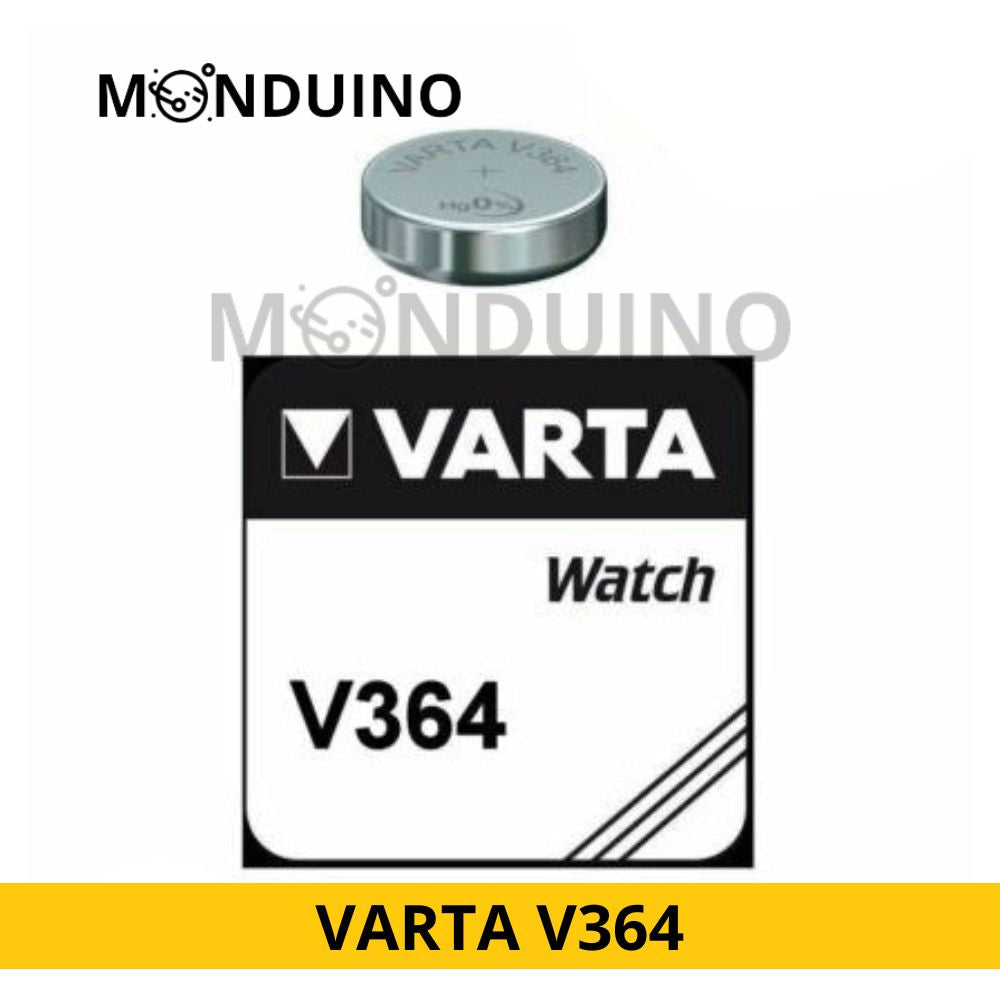 Pile Bouton Varta V364 Oxyde Argent SR60 V364 364 1,55V Varta