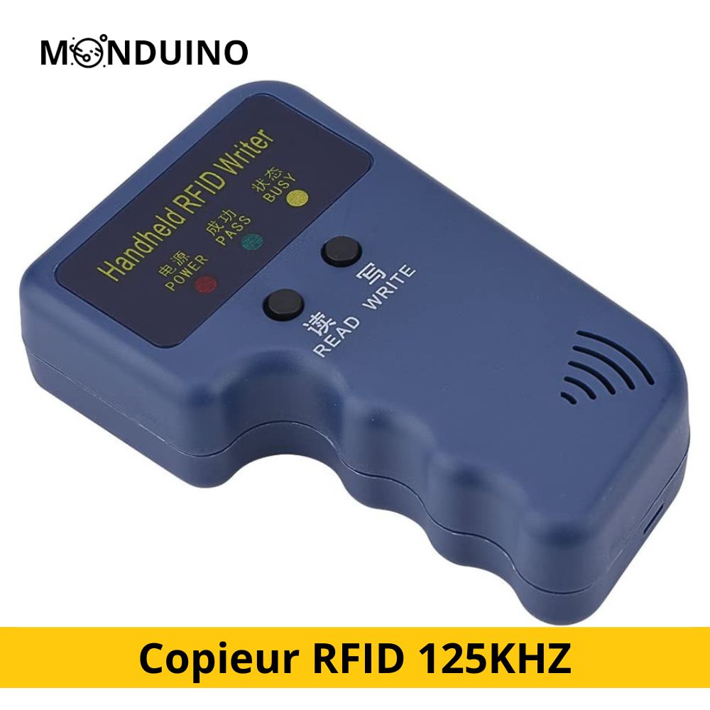 Portable RFID Copier,125KHZ RFID Card Making Reader Mini ID Card