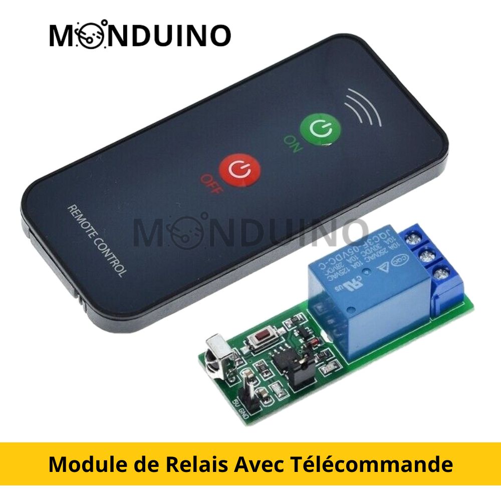 Module de Relais 1 Canal 5V Pour Relais Raspberry Pi Arduino Avec
