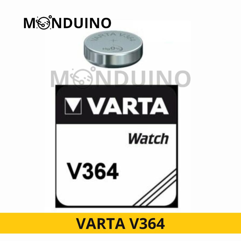 Pile Montre 364 / SR60 / SR621 / SR621SW / AG1 Varta V364 – MONDUINO