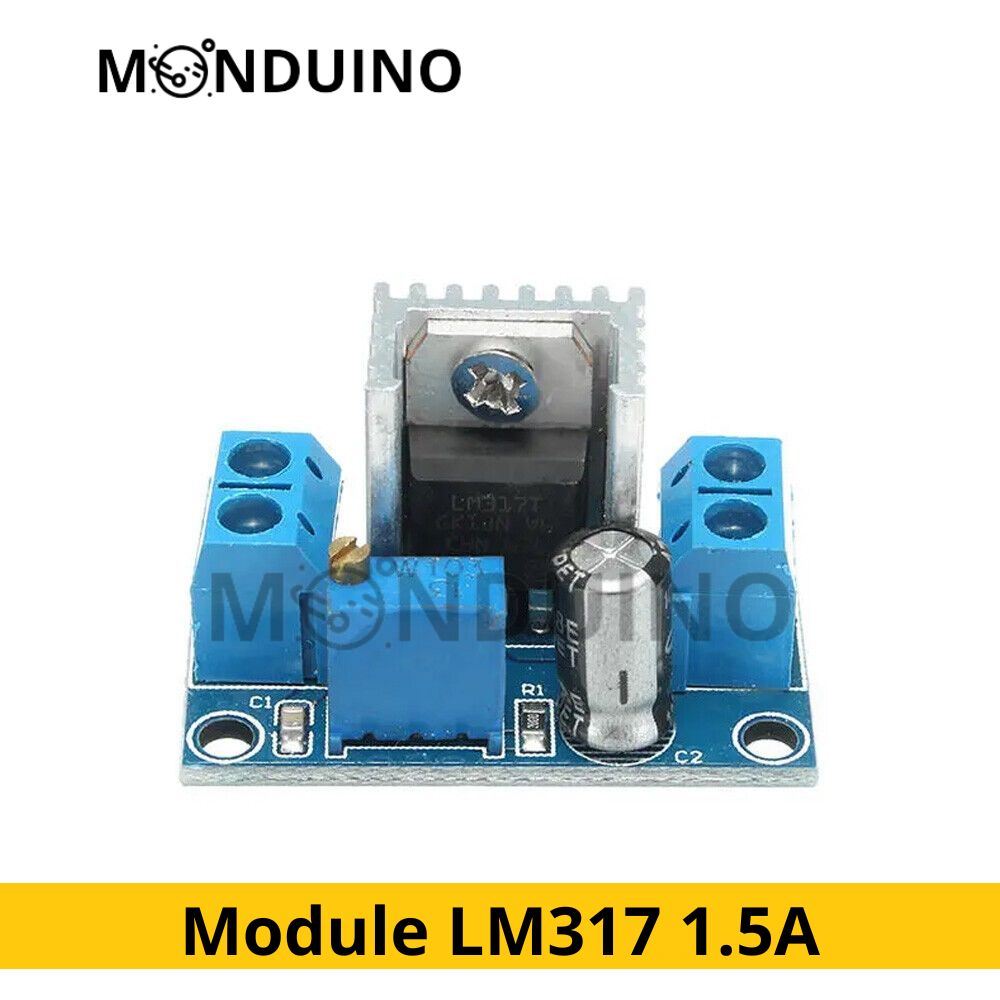 LM317 Module alimentation Step Down 1.5A 4-40V régulateur de tension 5V 12V 24V