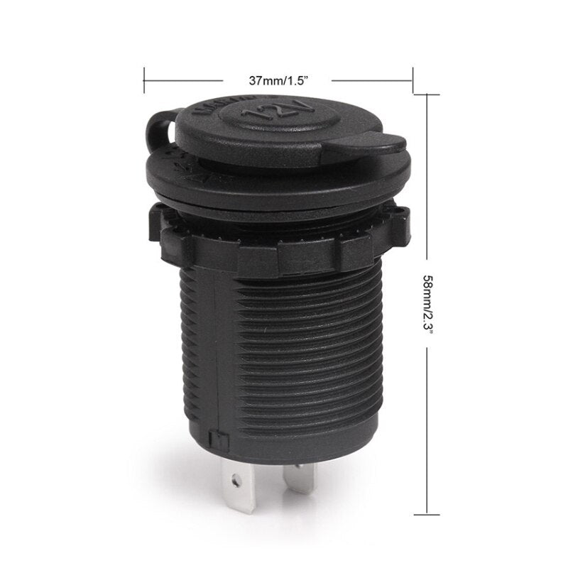 Prise allume-cigare étanche 12V 24V avec adaptateur