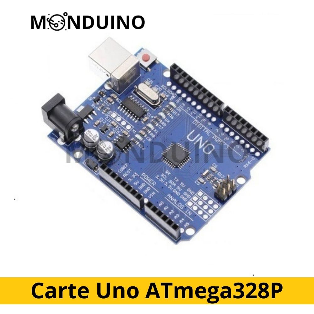 Carte de Développement Uno R3, Atmega328P, CH340, Compatible Arduino IDE