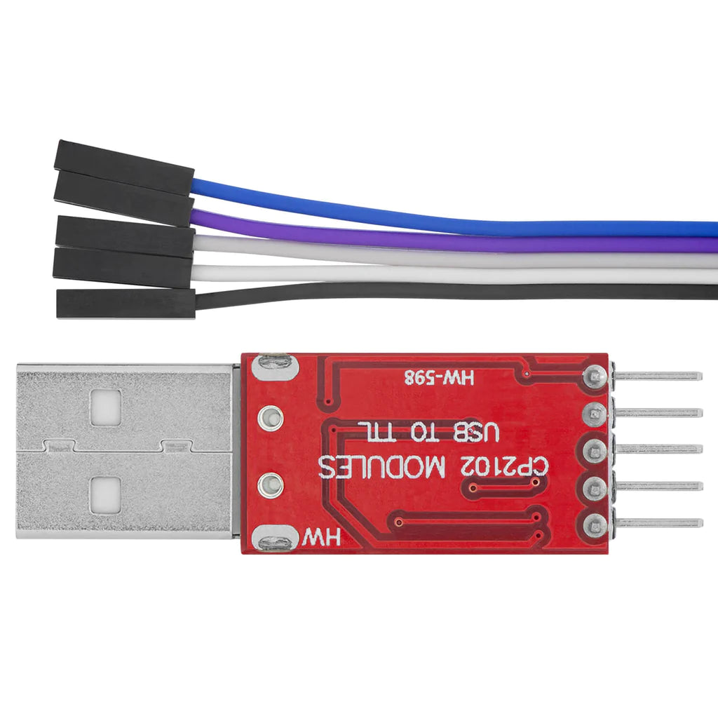 CP2102 HW-598 USB to TTL Converter for 3.3V and 5V with Arduino Cable
