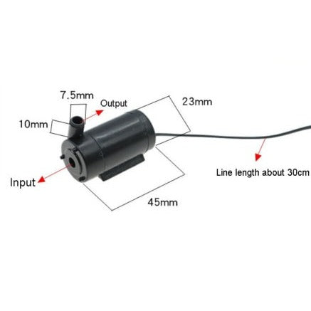 Mini-Pompe Submersible à eau & Tauchwasserpumpe Arduino