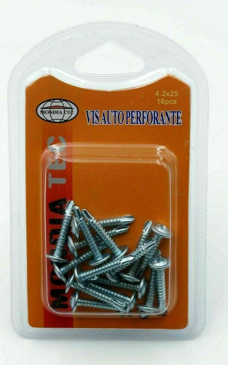 Self-Drilling Screw for Metal - Large Pan Head with Phillips Recess