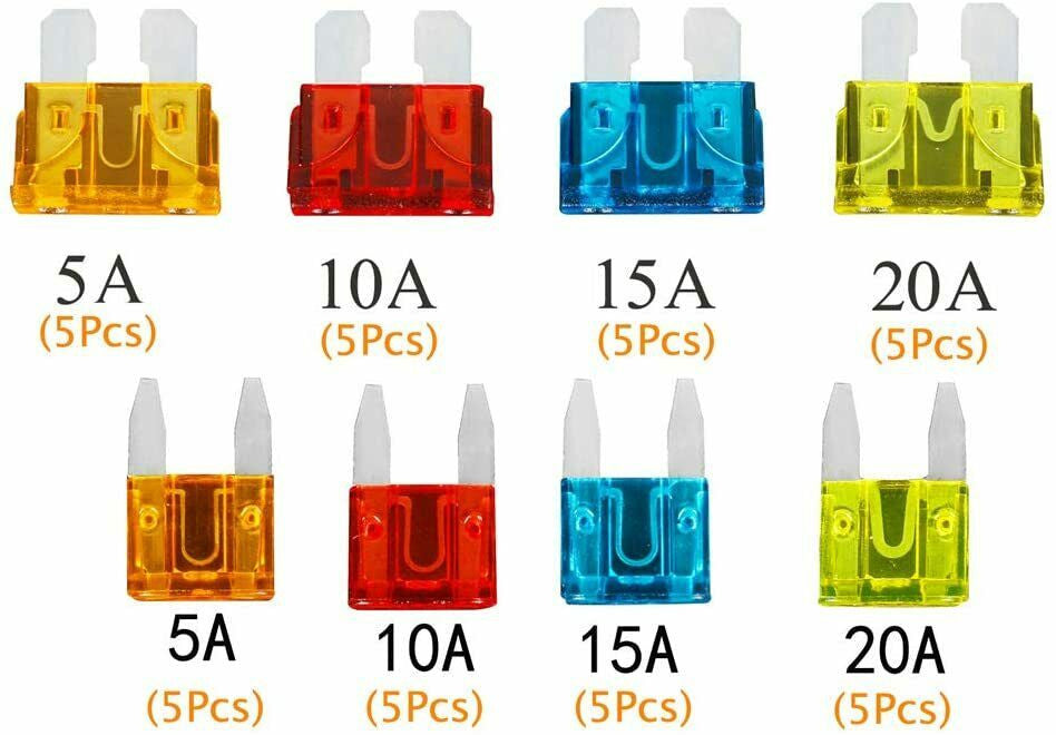 Lot de 10 fusibles à lame standard ATM / ATC / ATO pour véhicule - Monduino A-220