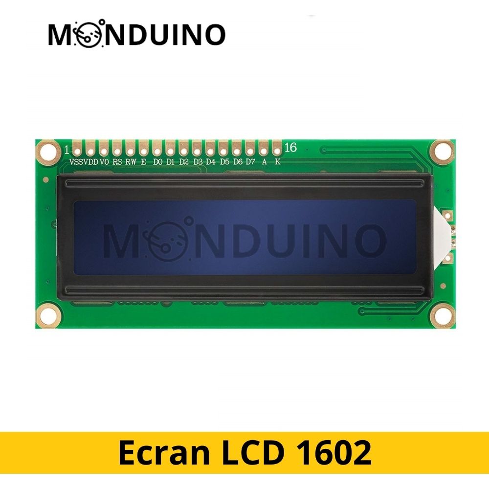 Module LCD i2C IIC 1602  - Ecran rétroéclairé bleu compatible Arduino