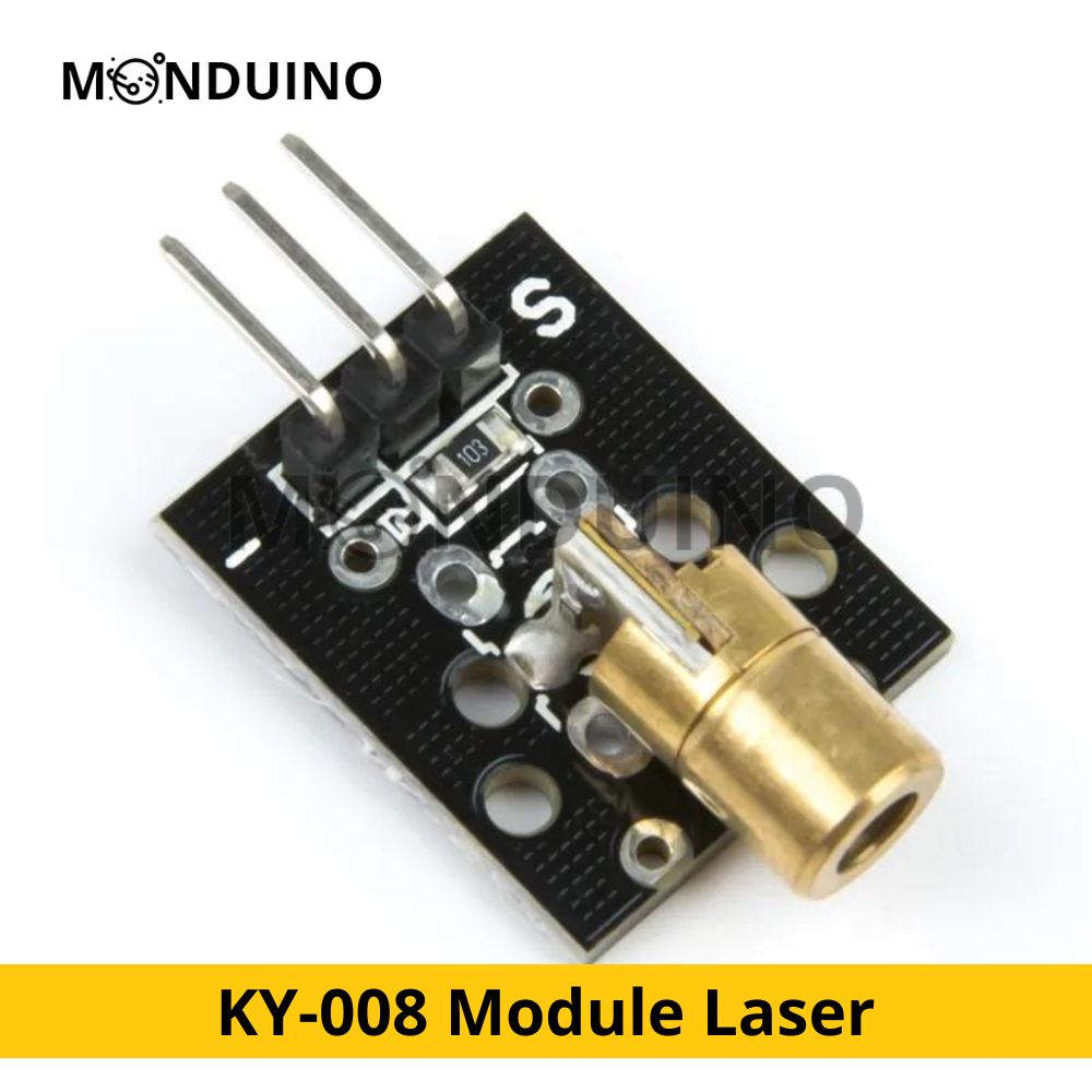 KY-008 Module Laser rouge 5V 650nm 5 mW - DIY mini diode 6mm pour Arduino