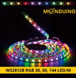 Ruban LED WS2812B 5V pixel RGB 30, 60, 144 LED/m Adressable - Bandeau strip LED