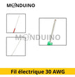 Fil électrique 0,05mm² 30 AWG 0,25mm Câble souple cuivre AWG30
