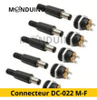 10 pièces (5 paires) DC-022 2,1x5,5 mm 12V 3A fiches mâles et femelle connecteur