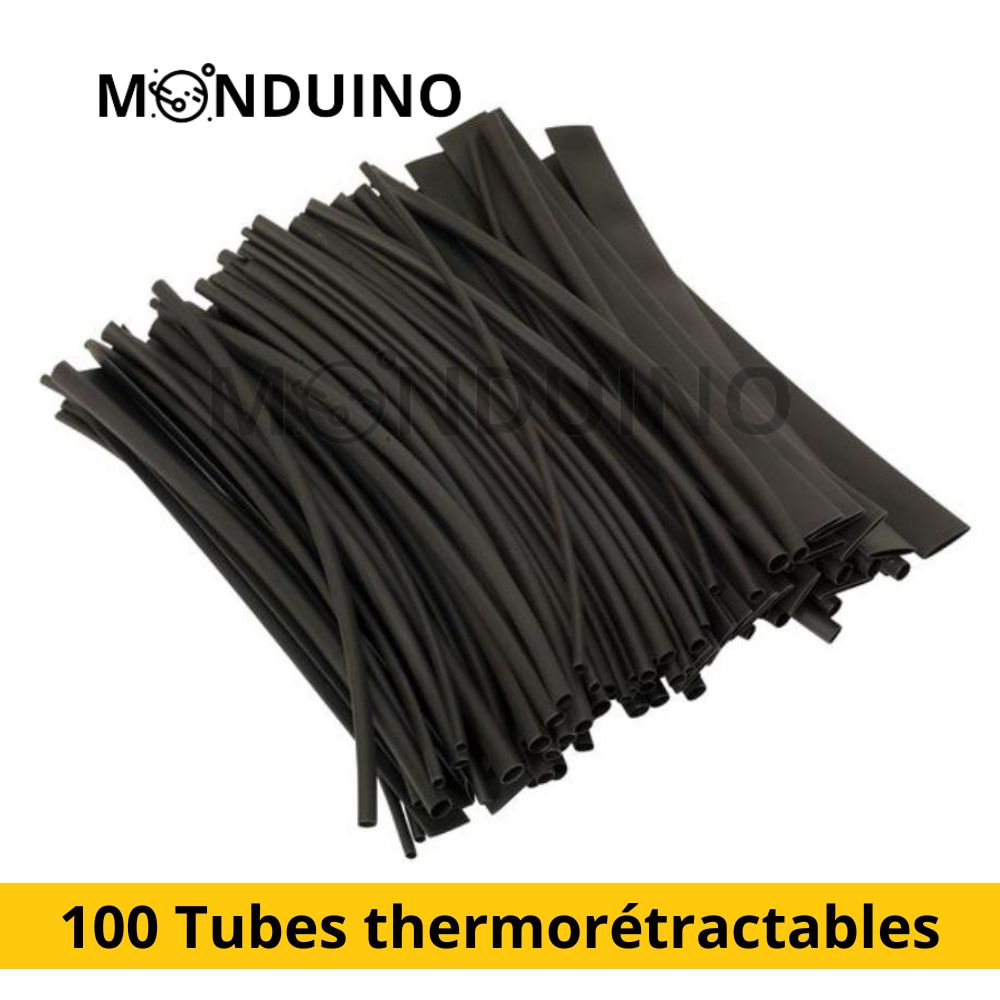 100 gaines rétractable 20cm Tubes thermorétractables 20 pcs chaque diam 2, 4, 5, 8 et 10mm