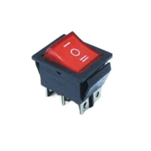 KCD4 Interrupteur à bascule 31x25mm 230V 16A - 4 et 6 pins à voyant encastrable
