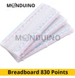 Breadboard plaque d'essais platine 830 / 400 points prototypage jumper